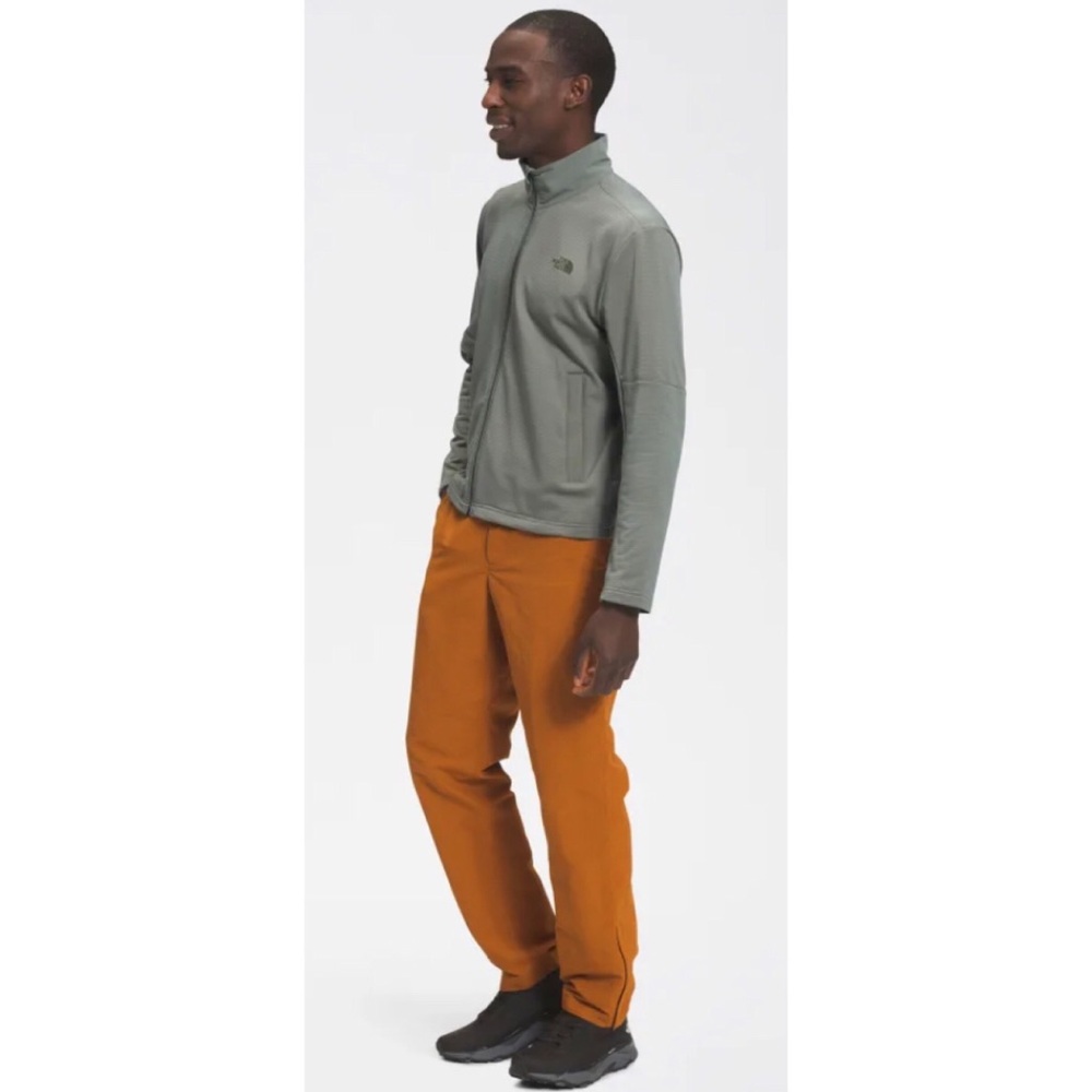 The North Face Men’s Wayroute Full Zip Fleece Jacket Sz Large Agave Green EUC - Picture 5 of 15